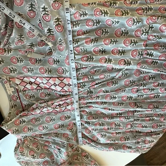 Marea Liz Joy Casita Pink And Gray Babydoll Dress Small - Picture 8 of 8